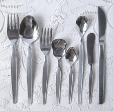 Stainless Japan NAKAZATO / NAKAGATO Flatware 8 Piece Place Setting