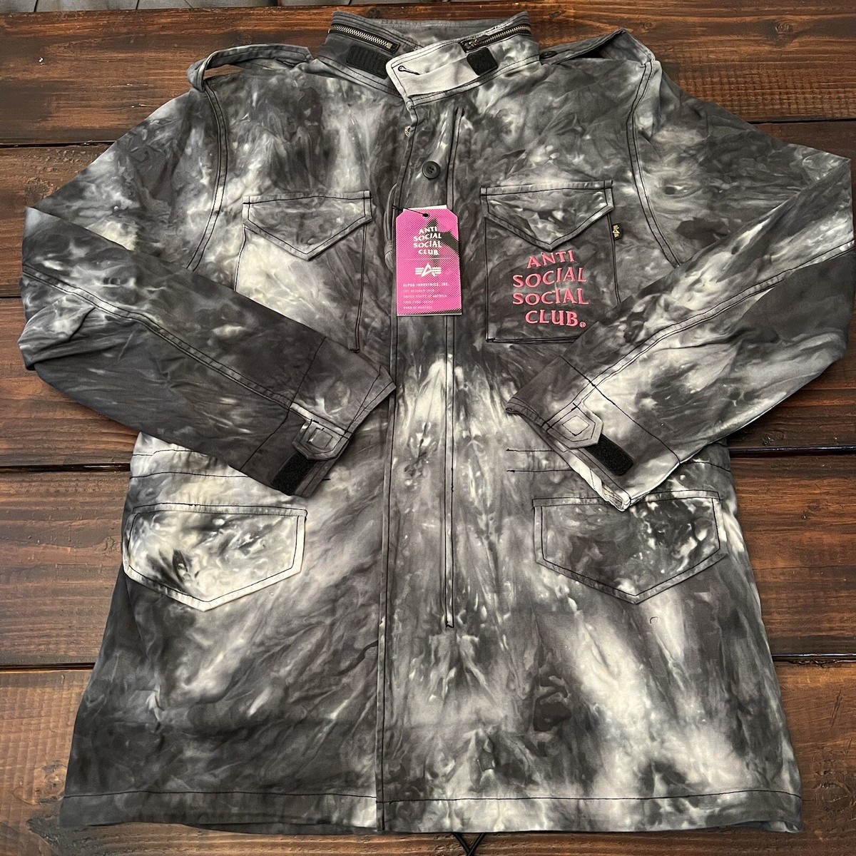 Anti Social Social Club Alpha Industries M-65 Tie Dye Jacket