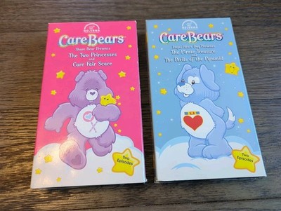 Care Bears VHS Lot of 2 (FOUR Episodes total) Children's TV Movies Share Bear