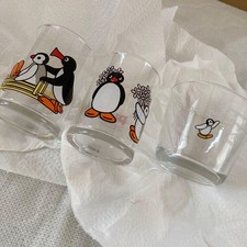 Pingu Retro Mini Glass Set Missed 5 Piece Rare Penguin Model Limited Edition Ani