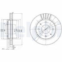 2X Delphi Bremsscheibe BG2763 FüR Wagon Impian Joice Sapporo Runner Space KIA 7