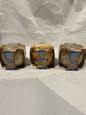 Vintage Glade French Vanilla Candle Set Of 3 Discontinued NOS
