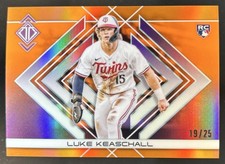 2025 Topps Transcendent Luke Keaschall Icons Chrome Variation RC Orange #/25