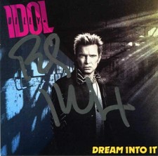 MUSICIAN Billy Idol autograph, signed CD promotion card