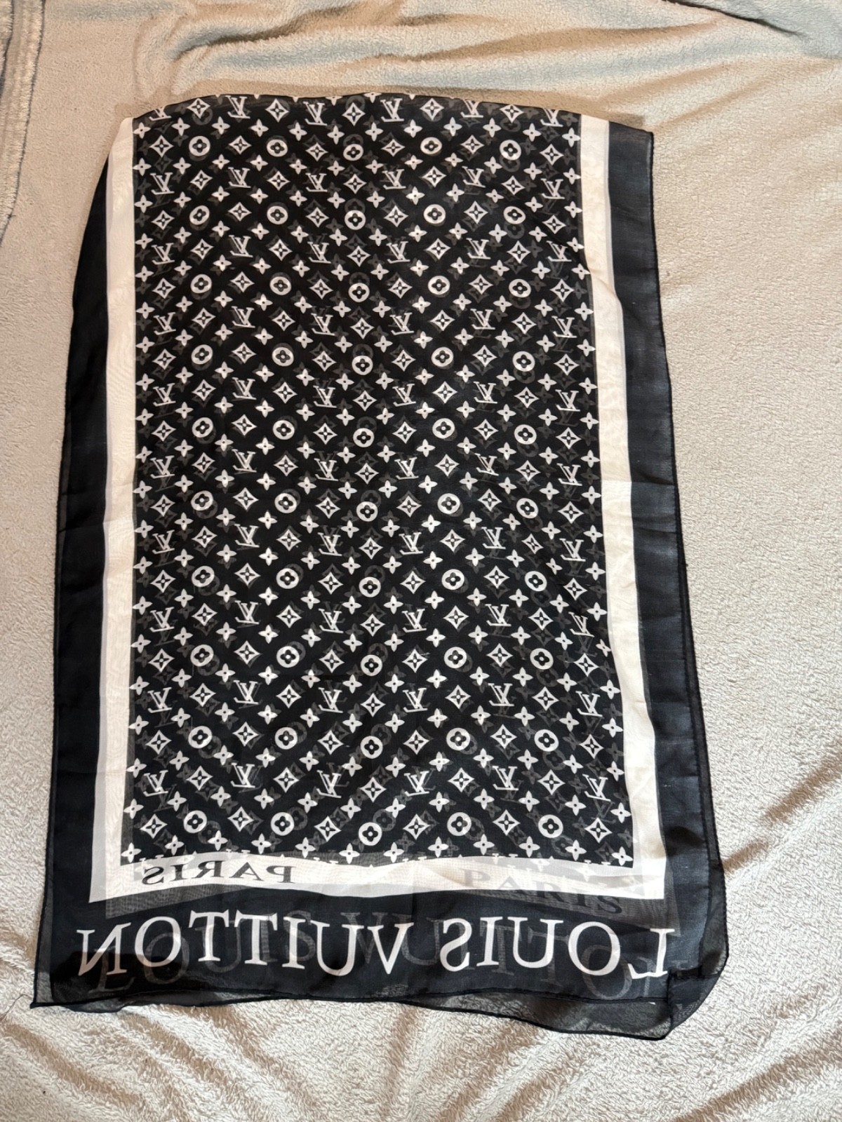 Louis Vuitton luxury scarf for women and men-image