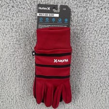 Hurley Muli-Use Lightweight Fast Drying Winter Gloves Men's Sz Small / Med NWT