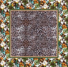 ROECKL Wild Gallery Scarf Tuch Multi Forest braun olivgrün Neu