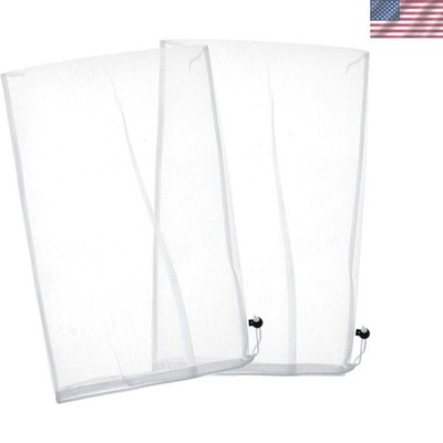 Universal Fit Nylon Replacement Filter Bags - 2 Pack for Leaf Vacuums, 12'' x 20''