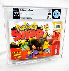 Factory Sealed N64 POKEMON SNAP WATA 6.5 B+ Nintendo 64 1999 VGA CGC Vtg RARE 👀
