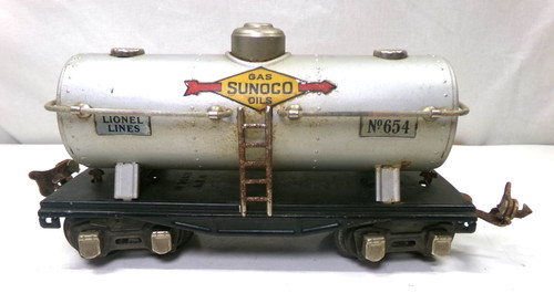 Coche cisterna Lionel 0-654 calibre O Sunoco (lote 8434) | Condition: Used