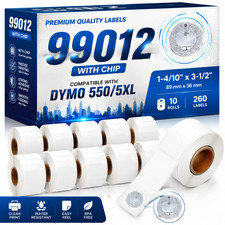 99010 99012 11352 Label with RFID Chip Compatible with Dymo LabelWriter 550 5XL