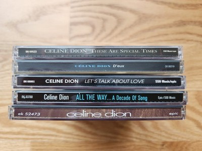 Celine Dion 5 CD Album Bundle -Includes Titanic & More - Very Good