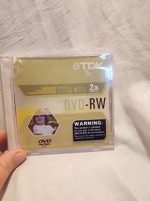 TDK DVD-RW Re-Recordable DVD. Brand new sealed!!!