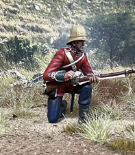 W. Britain - British 24th Foot Kneeling Loading, 1879 #20222