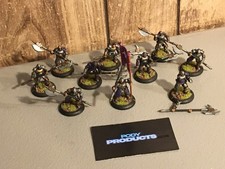 A36761 WARMACHINE HORDES MERCENARI METALLO STEELHEAD ALABARDIERI BASE VERNICE PERSONALIZZATA