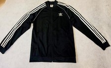 Kids Adidas SST Track Top Jacket Black with White Stripes - NWT