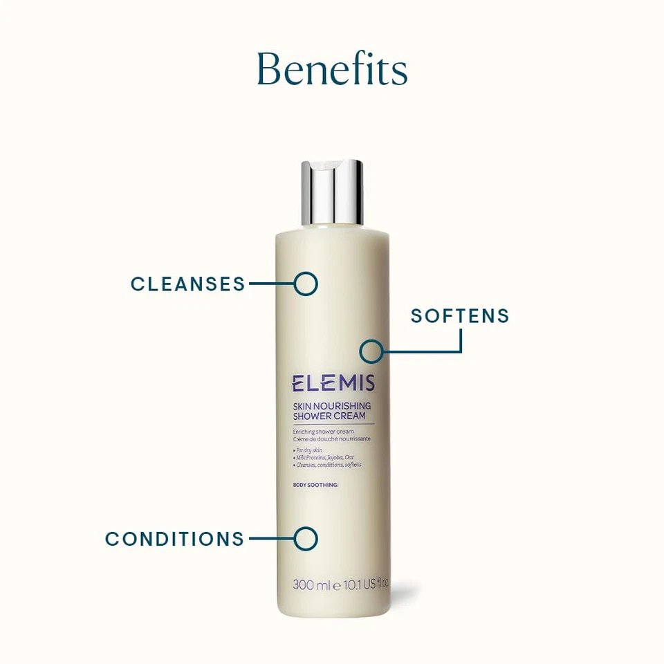 Питательный крем для душа ELEMIS Skin; обогащающий крем для душа, 10,1 жидк. унц - Изображение 3 из 4