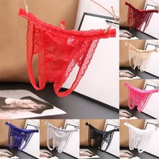 Lace Panties G-string Briefs Crotchless G-string Lace Mesh See Through