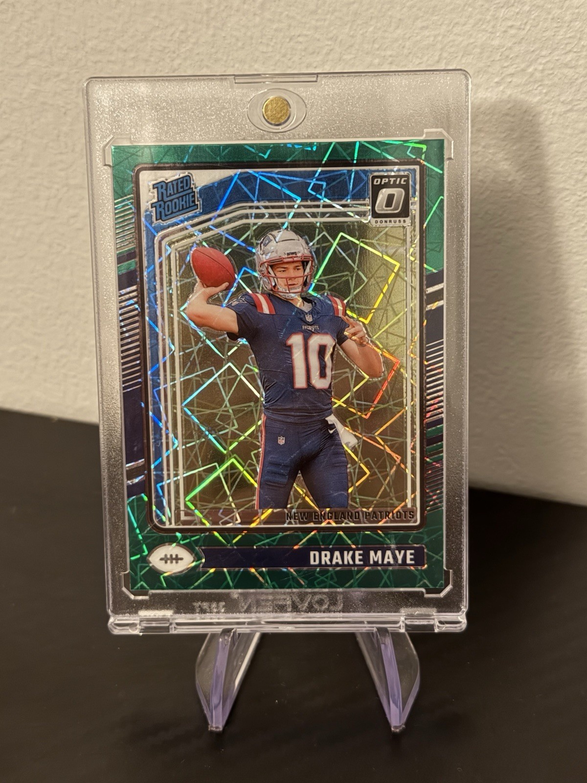 2024 Panini Donruss Optic - Rated Rookie Drake Maye #229 Green Velocity Prizm RC