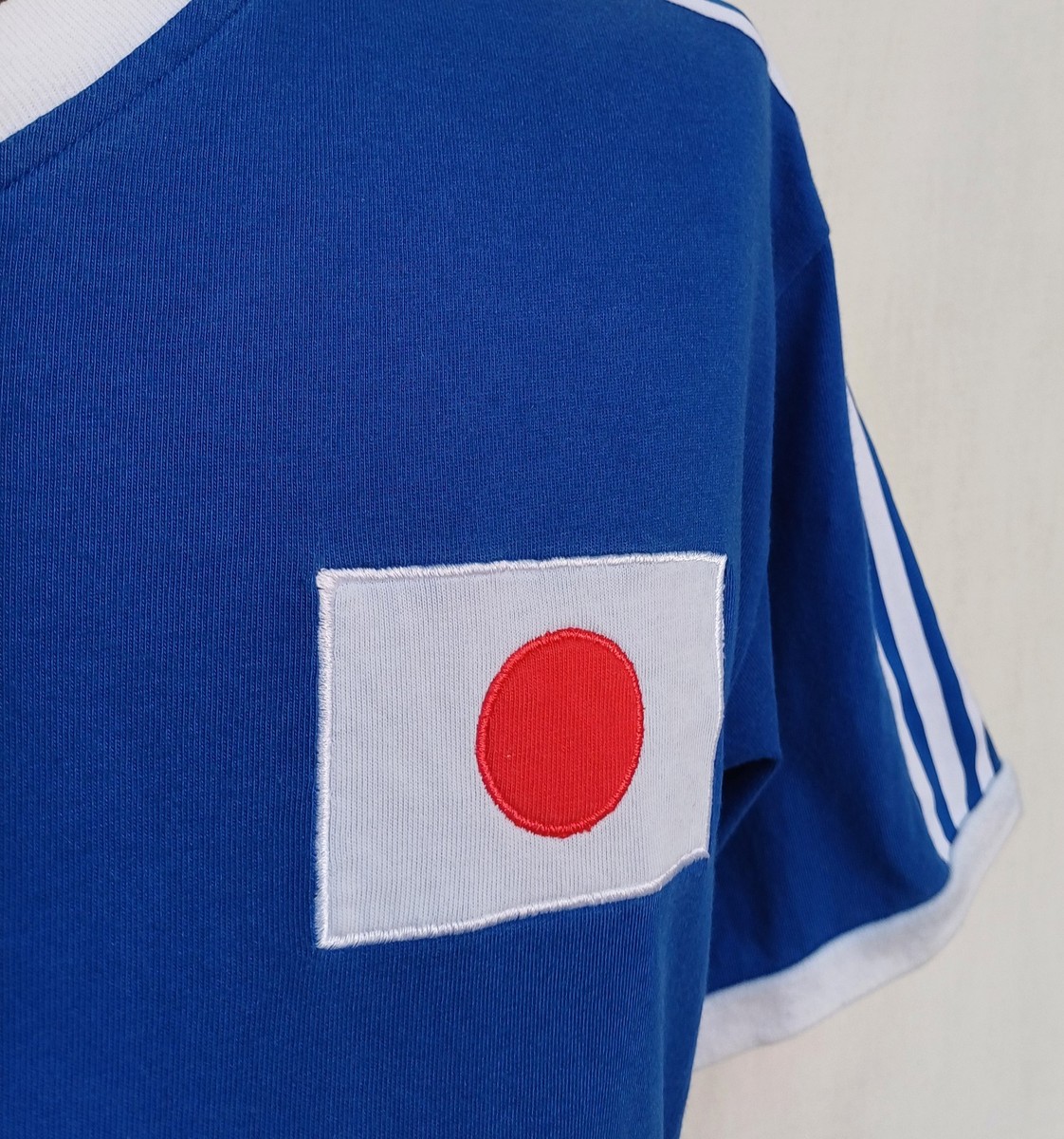 【42】adidas 日本代表 サッカーシャツ 青 42】adidas 日本代表 サッカーシャツ 青