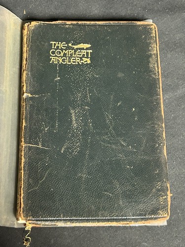 The Compleat Angler Izaak Walton - 1926, Leather Bound, Loose Cover - Picture 2 of 6