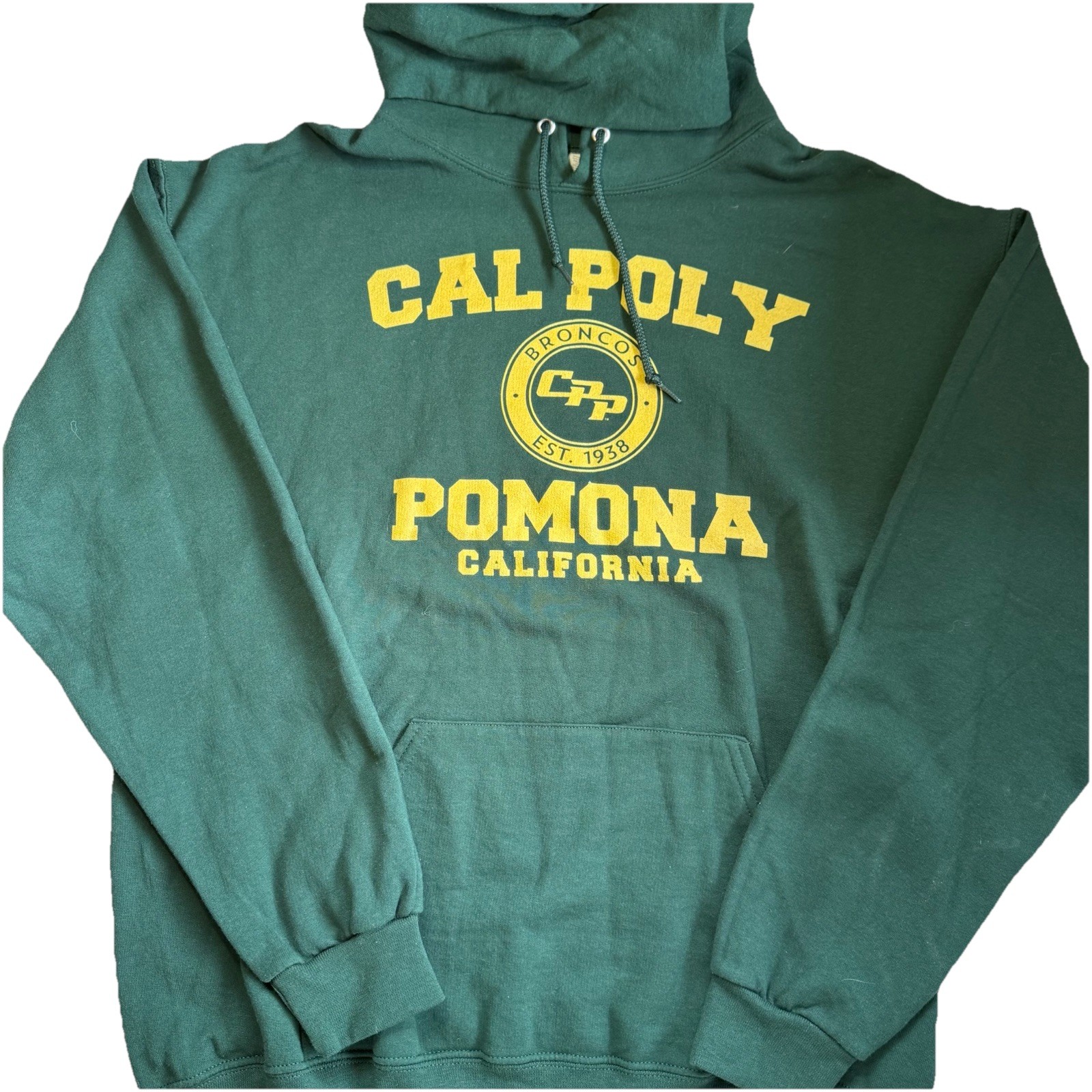 Cal Poly Pomona Broncos Graphic Fleece Hoodie Green Men's L