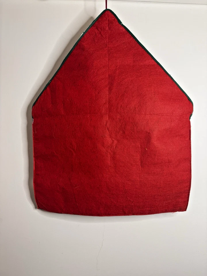 Vtg Hallmark Keepsake Kids Christmas Santa’s Workshop Advent Calendar Felt Wall - Image 3 of 4