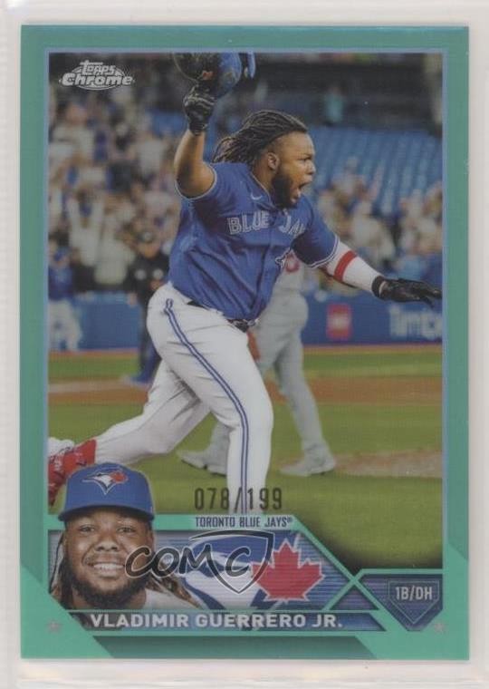 2023 Topps Chrome Aqua Refractor 78/199 Vladimir Guerrero Jr #50 9v7