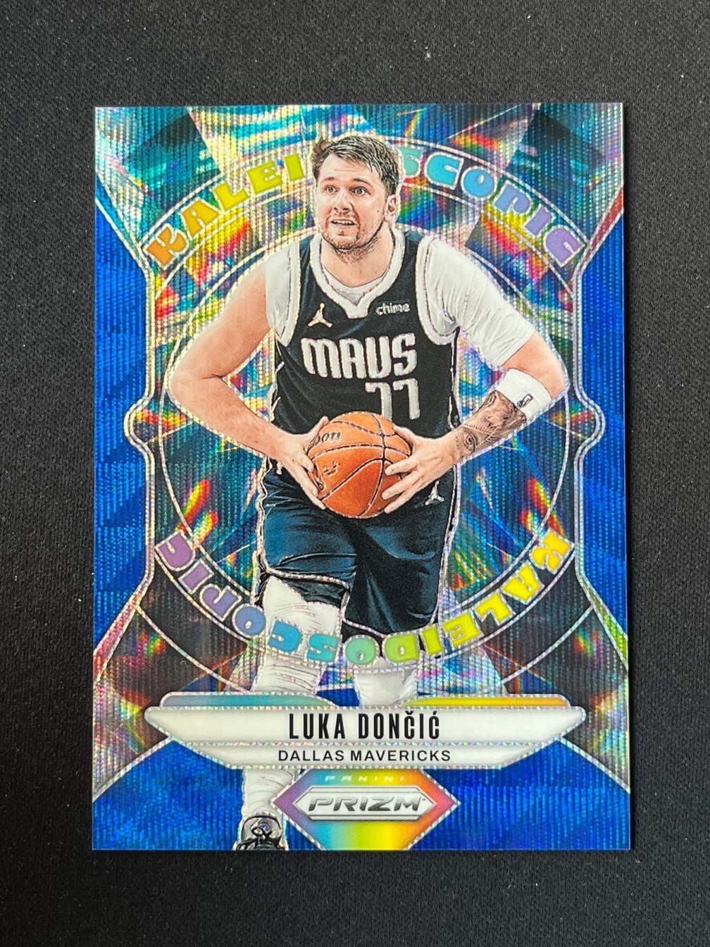 Luka Doncic 2024-25 Panini Prizm Kaleidoscopic Blue Wave /175 #14