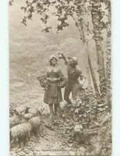 Old rppc ARTISTIC - ARTWORK DEPICTED Nice Postcard : : make an offer AB2101