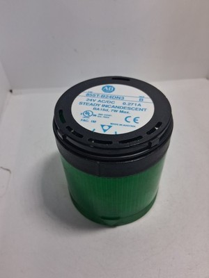 ALLEN BRADLEY 855T-B24DN3 STACK LIGHT GREEN STEADY INCANDESCENT 24VAC/DC SER B
