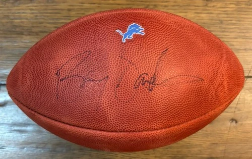Barry Sanders Signed Auto Autograph Wilson NFL Football JSA Certification
