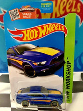 Hot Wheels 2015 HW Workshop: Then and Now 247 2015 Ford Mustang GT BLUE PR5