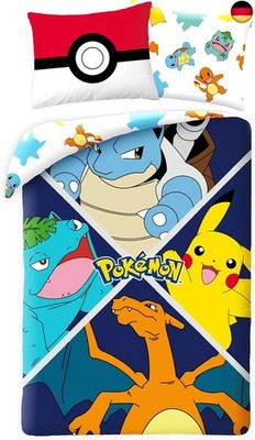 Halantex Pokemon Évolution Children's Reversible Duvet Cover 140 x 200 cm +