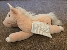 FAO Schwarz Pink Unicorn Plush Sparkly Wings 14 Soft Stuffed Animal Adopt A Pet