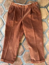 Vintage ORVIS Burnt Orange Hunting Pants 39x29 Corduroy Made in USA Fishing Hike