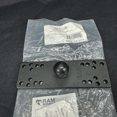 RAM Mount Aluminum Universal 6.25 x 2 inch Plate on 1.5 inch Ball RAM-111BU
