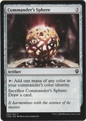   1 MAGIC The Gathering COMMANDER´S SPHERE Artifact CMR/EN NM/EX