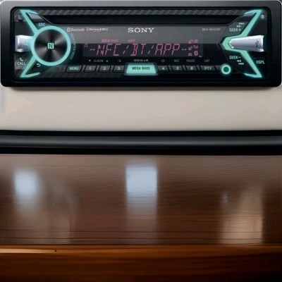 Sony MEX-NS100BT Am-Fm CD Reciever w/Bluetooth/55 Watts/Works, Missing Plug