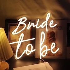Led Bride To Be Neon Sign Art Wall Decor - Living Room Decor - Bride to Be - W