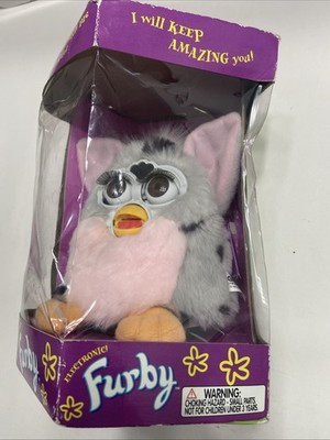 1998 Tiger 1st Edition Furby Model 70-800 Pink/Gray- New Damaged