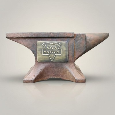 Keen Kutter 1870 Cast Iron Anvil Paperweight   Large