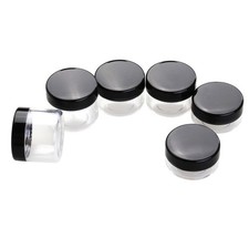 6 Pcs Lids Included Small Box with Skincare Container Jar Eyeshadow Cosmetic