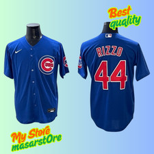 Men's Chicago Cubs #44 Anthony Rizzo Royal Blue  Cool Base Stitched Jersey