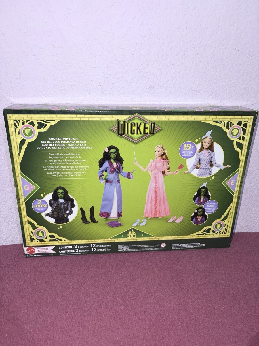 Wicked Shiz Sleepover Set With Glinda & Elphaba Dolls 11