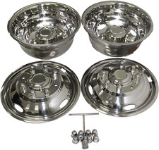 17 Inch Stainless Steel Wheel Simulators for 2005-2020 Ford F350 Dually Wheel