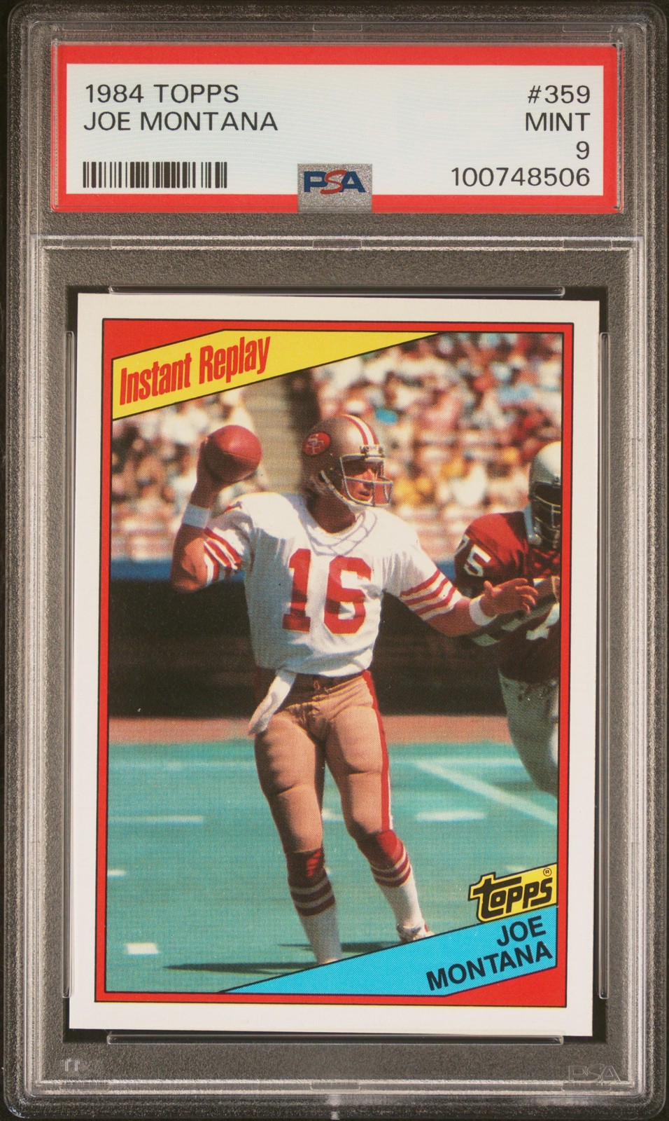 1984 TOPPS #359 JOE MONTANA PSA 9