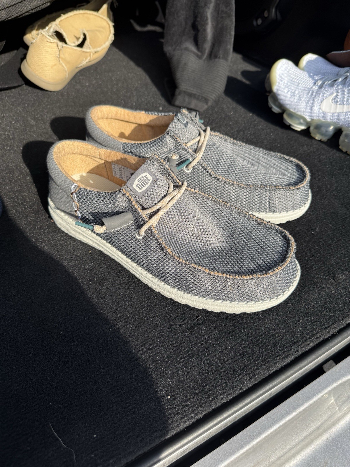Hey Dude Wally Grey And Brown Men’s Size 8