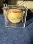 Johnny Bench and Joe Morgan autographed baseball Reds HOF
