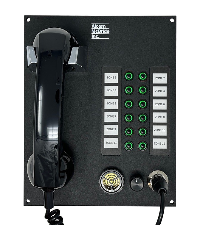 Alcorn McBride V-Com VC12X 12-Zone Intelligent Intercom Station